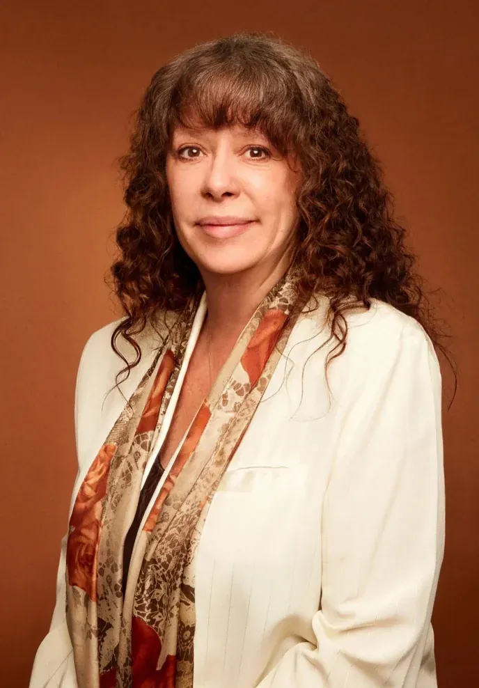 Studio portrait of Connie Kirchner
